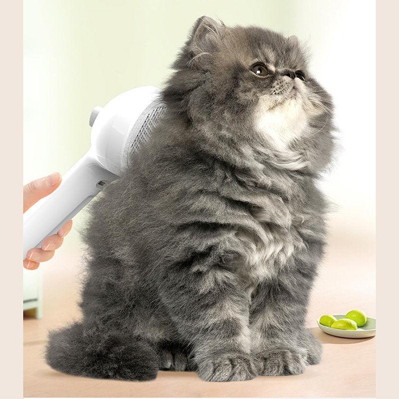 MistoComb™ Self-Cleaning Pet Brush – With Spray Function for Detangling & Coat Conditioning