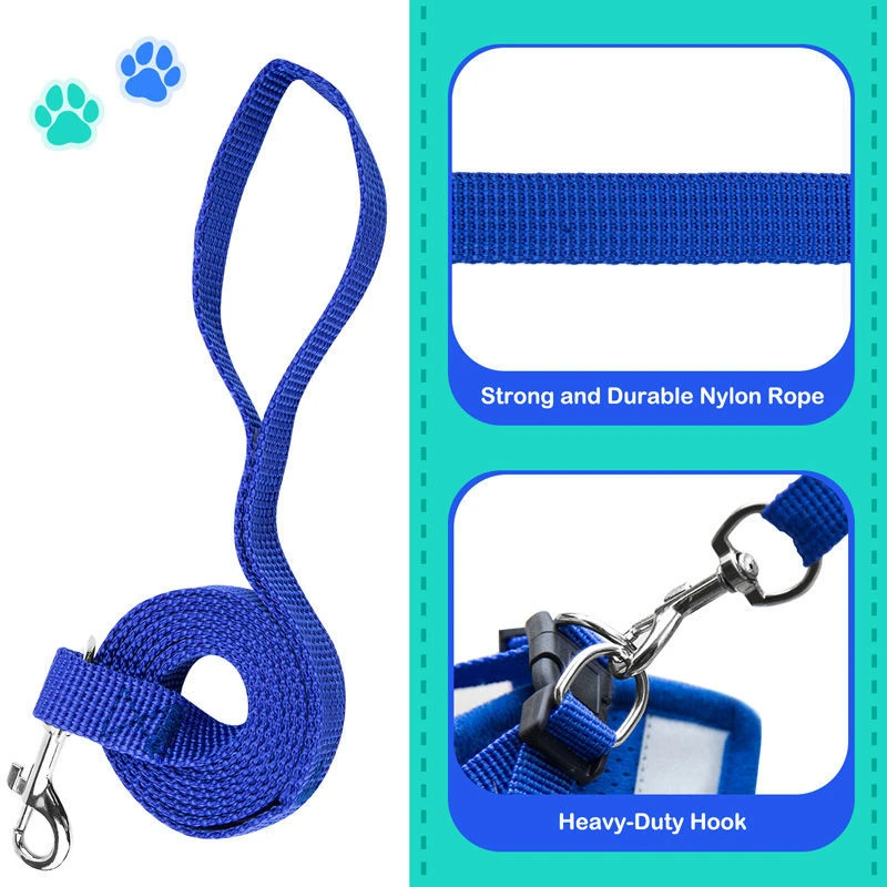Cat Dog Pet Harness Adjustable Control Vest Dogs Reflective S M L XL