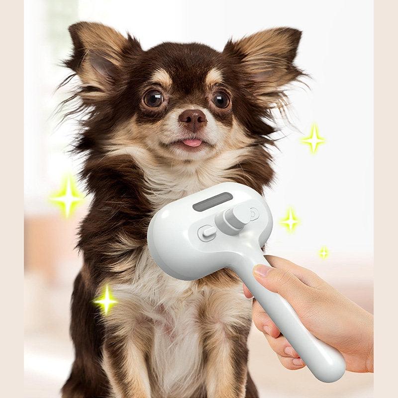 MistoComb™ Self-Cleaning Pet Brush – With Spray Function for Detangling & Coat Conditioning