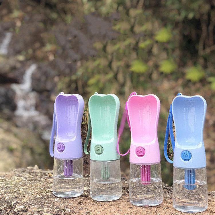 Pet Dog Cat Water Bottle Portable FeedeHydraSip™ Pet Water Bottle – Portable Travel Feeder for Dogs & Cats (250ml)