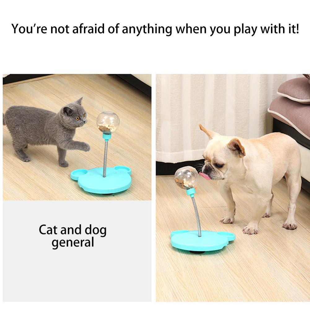 TumbleTreat™ Leaky Feeder Toy – Interactive Slow-Feeding Ball for Cats & Small Dog