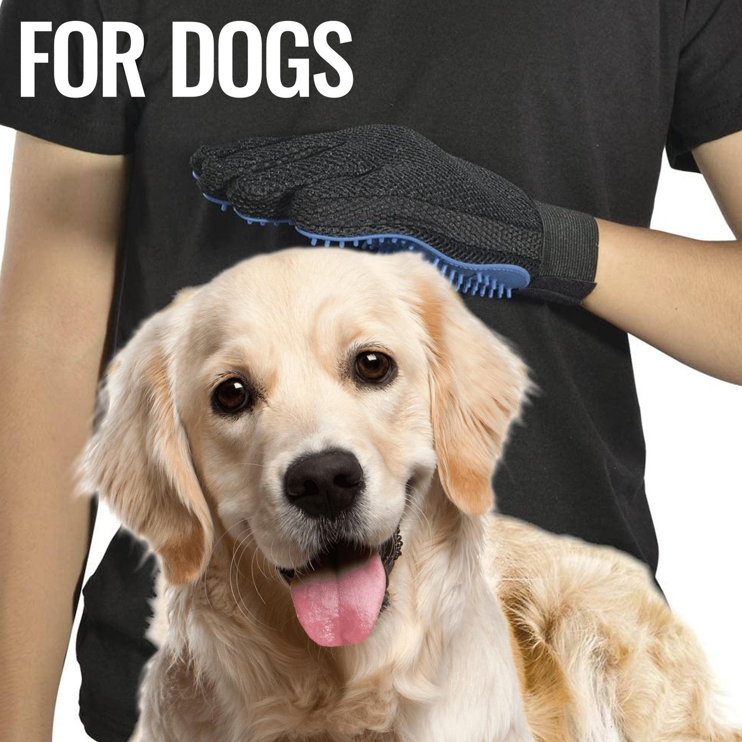 PawGlide™ Pet Grooming Gloves – Deshedding Mitts for Dogs, Cats & Horses (Set of 2)