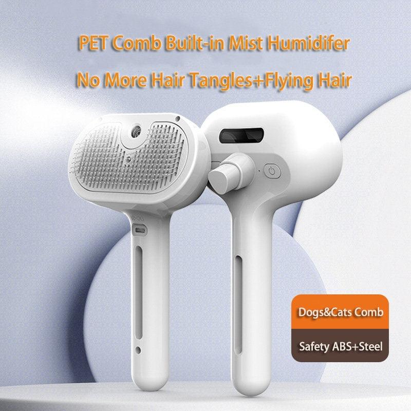 MistoComb™ Self-Cleaning Pet Brush – With Spray Function for Detangling & Coat Conditioning