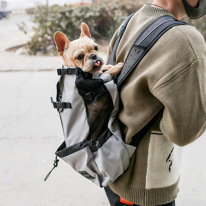 Double Shoulder Pet Carrier Backpack – Hands-Free Travel for Dogs & Cats (S–XL)