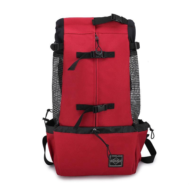 Double Shoulder Pet Carrier Backpack – Hands-Free Travel for Dogs & Cats (S–XL)