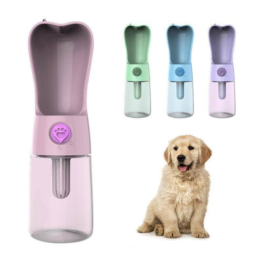 Pet Dog Cat Water Bottle Portable FeedeHydraSip™ Pet Water Bottle – Portable Travel Feeder for Dogs & Cats (250ml)