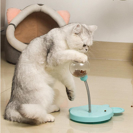 TumbleTreat™ Leaky Feeder Toy – Interactive Slow-Feeding Ball for Cats & Small Dog