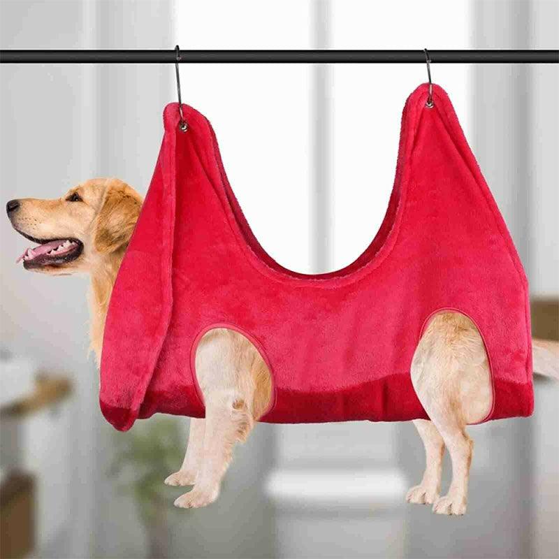 GroomEase™ Pet Grooming Hammock – Restraint Sling for Dogs & Cats (S–L)
