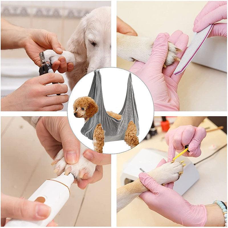 GroomEase™ Pet Grooming Hammock – Restraint Sling for Dogs & Cats (S–L)