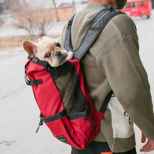 Double Shoulder Pet Carrier Backpack – Hands-Free Travel for Dogs & Cats (S–XL)